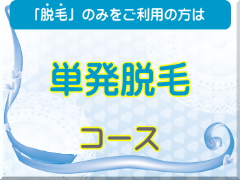 単発脱毛