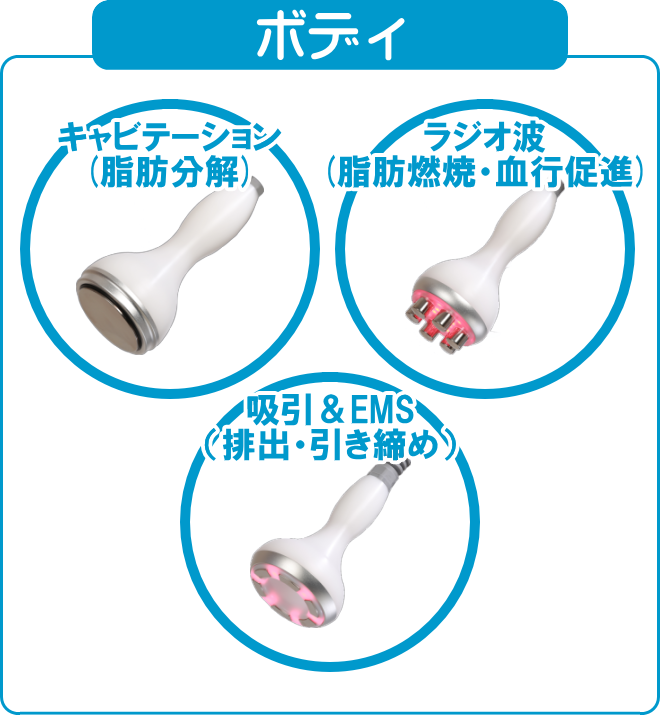 選べるセルフ・エステ マシン